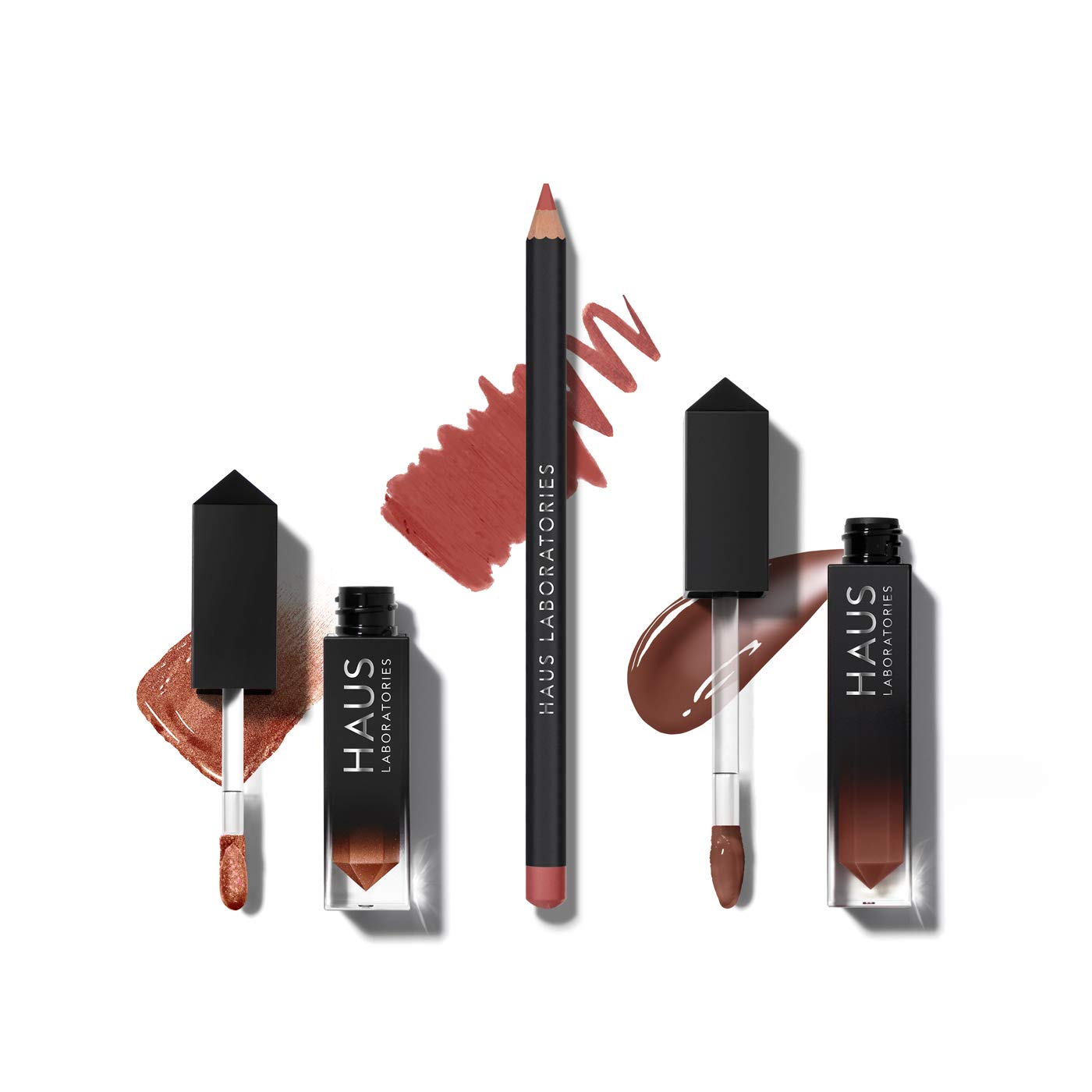 HAUS LABORATORIES By Lady Gaga: HAUS OF COLLECTIONS | Makeup Kit with Bag, Liquid Eyeshadow, Lip Liner Pencil, and Lip Gloss Available in 13 Sets, Vegan & Cruelty-Free | 3-Piece Value Set — image 1