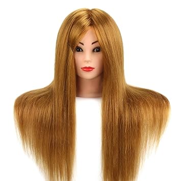 Amazon Com Tfmox Training Head 26 Blonde Long Hair Training