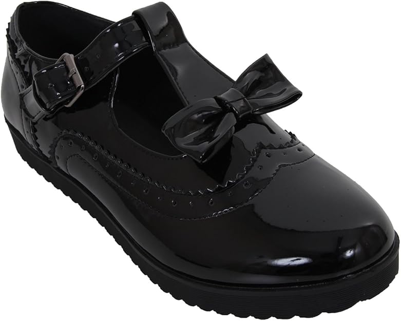 ladies patent brogues