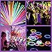 Glow Sticks Bracelets Party Pack - Bulk 100 Stick - Extra Bright Glow In The Dark Party Supplies - 8