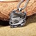LIVE TO RIDE BIKER PENDANT NECKLACE (BOX CHAIN)