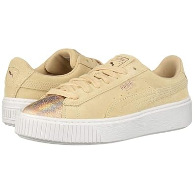 puma suede platform yellow
