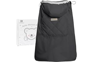BEBEAR Bebamour Baby Carrier Winter Cover Universal Hoodie All Season Carrier Cover for Baby Carrier (Dark Grey)