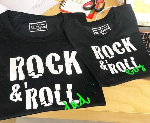 Pack T Shirts M C Rock Roll Adulte Garcon Fille Ou Bebe Amazon Fr Handmade