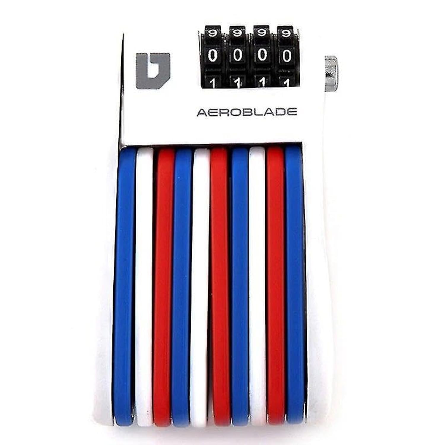 ULAC - Folding Lock with Combination Lock Aerobblade | Hardened Steel | Up to 10,000 Combinations | Locking and Locking System | Transport Bag