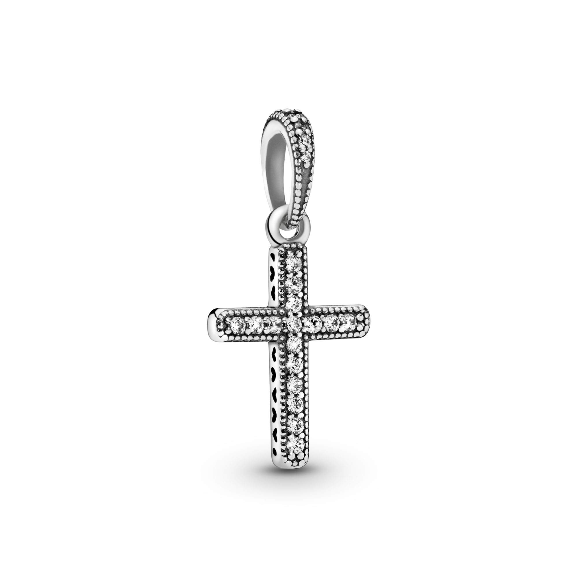 Pandora Passions Sparkling Cross silver pendant with clear cubic zirconia