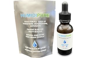 HUMIDIPURE Natural Food Grade Concentrate. 200 day+ Humidifier Treatment Additive*. Prevent Slimy, Crusty and Rusty Buildup. Keep Water Clean and Odor Free