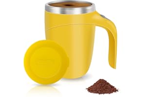 TXLOOK Automatic Magnetic Stirring Coffee Mug, Rotating Home Office Travel Mixing Cup，Funny Electric Stainless Steel Self Mixing Coffee Tumbler, Suitable for Coffee, Milk, Cocoa and Other Beverages