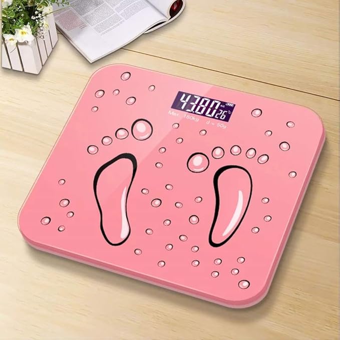 Báscula electrónica de baño recargable de 26 cm, 180 kg, báscula de