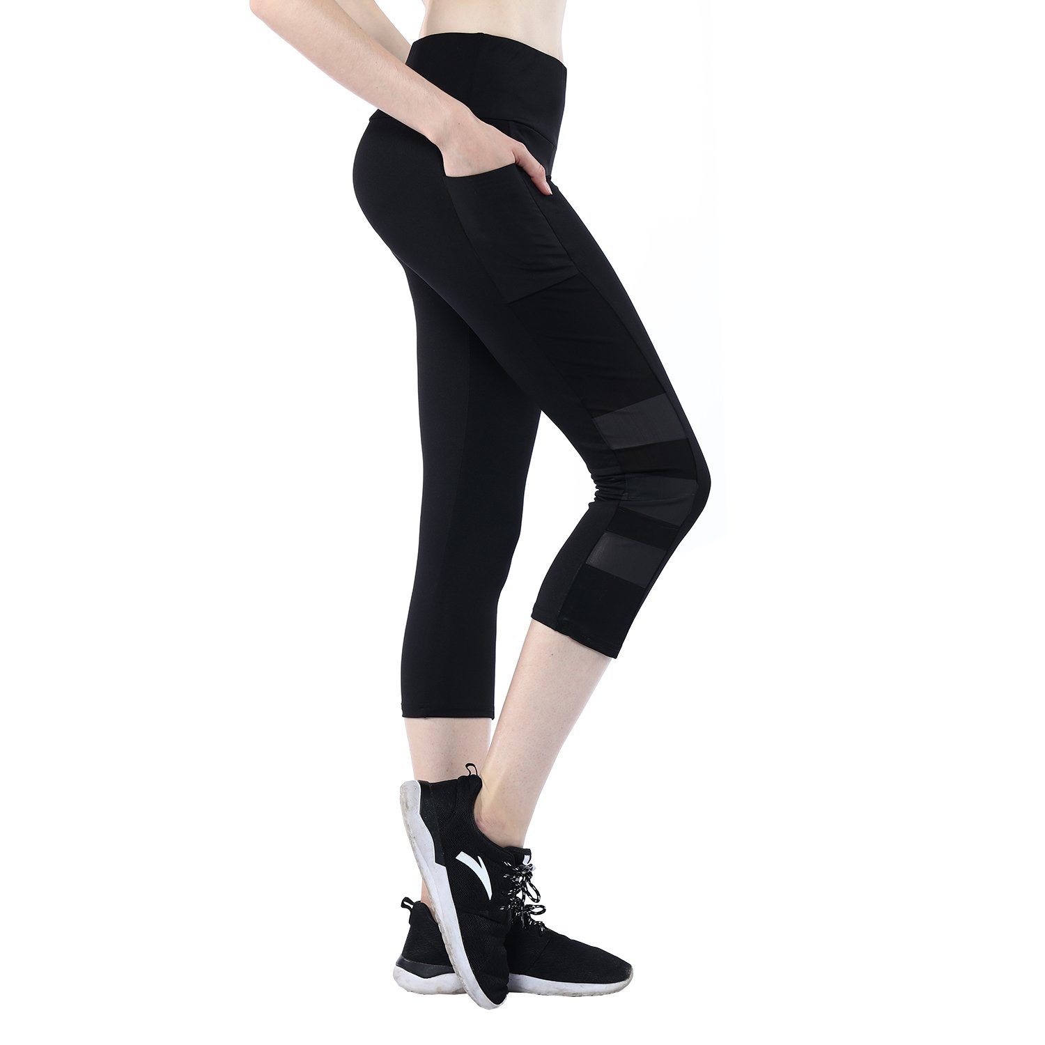 Yaga Leggings Capri Pants ibowoo for Women Workout Sport, Yoga Pants With Pockets