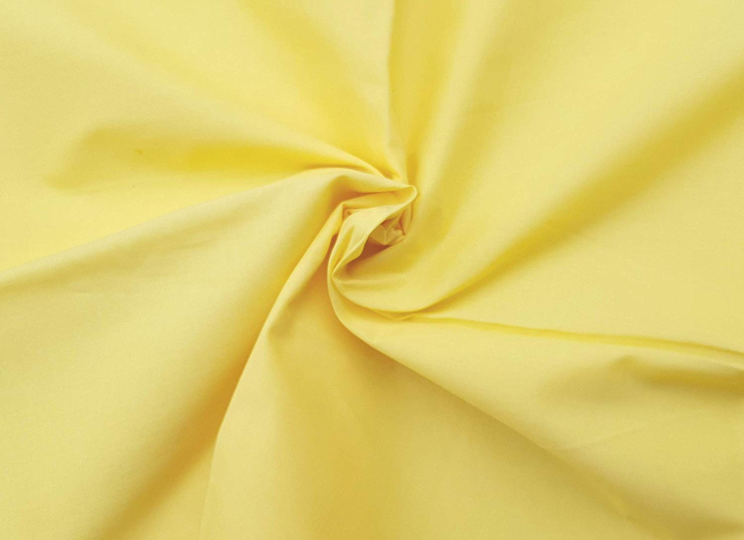 Plain Cotton Lawn 2-metres 44" inches Wide Cut Fabric Solid Dyed Material DIY Craft (78 x 44 inches, Yellow) โ image 1