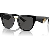 Dolce & Gabbana DG4437-501/87 Sunglasses BLACK w/DARK GREY 51mm