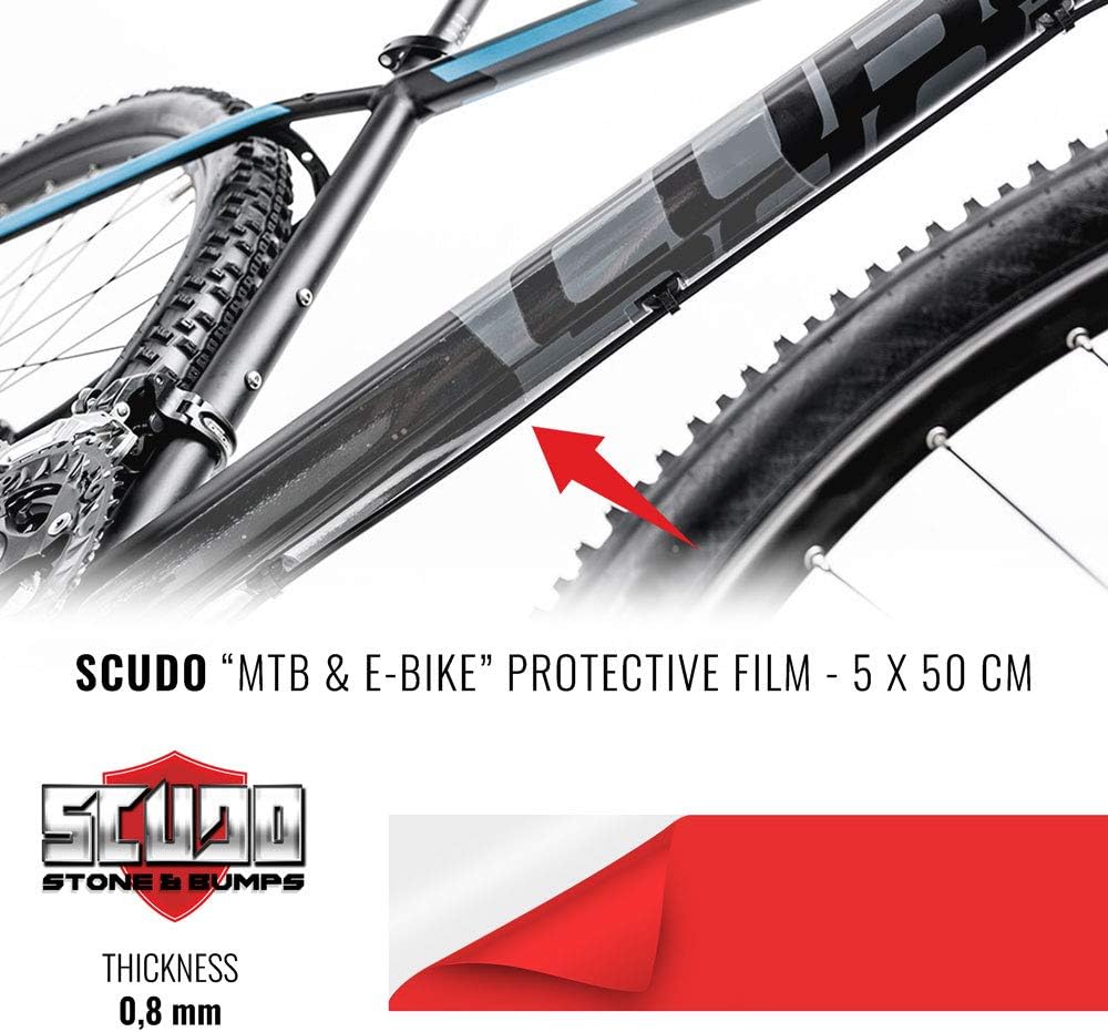 Adhesive Film Scudo Frame for Bike Protection Unisex Adult Transparent, 5 x 50 cm, Thickness 0.8 mm, Multi-coloured - Image 3
