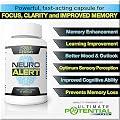Neuro Alert - Give your Memory, Focus & Concentration Abilities a Healthy Boost * Get Stuff Done & Stop Forgetting Names, Faces, & Tasks * Enjoy Cognitive Clarity Without the 'Brain Fog' * Potent Amino Acids & Antioxidant Combination in 1 All Natural Herb