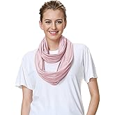 Lina & Lily Premium Modal Jersey Knit Women's Infinity Scarf Loop Lightweight