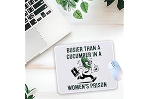 1 Pcs Funny Sarcastic Cucumber Non-Slip Rubber Mouse Pad for Home Office Desk Accessory Computers Laptop Gifts for Women Cowo