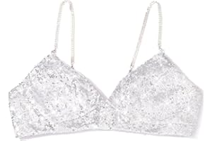 GRAEEN Sequin Spaghetti Strap Cami Tops Deep V Neck Crop Tops Glitter Sleeveless Tank Top Nightclub Costume Sequin Top