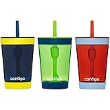 Contigo Kids 3 Pack Tumblers - Blue Green Red