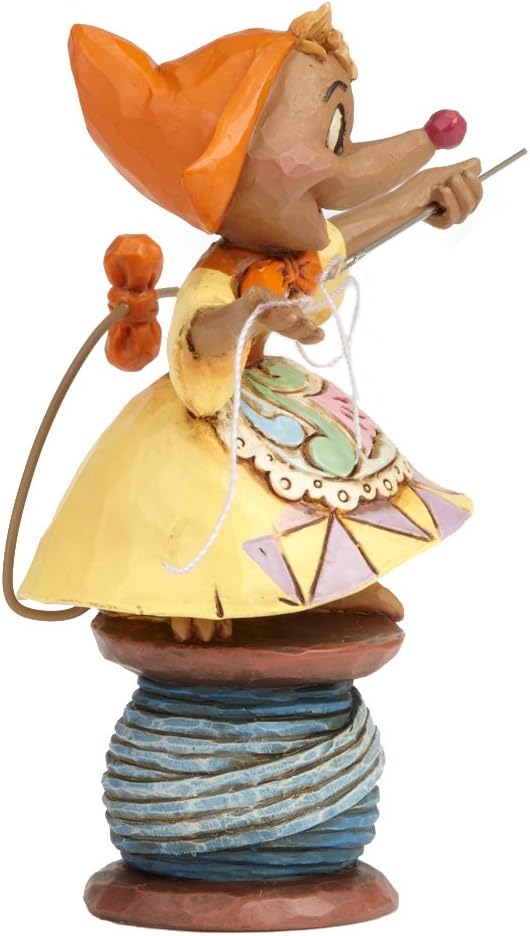 Disney Traditions Jim Shore Cinderella's Kind Helper Figurine, Stone Resin White, 4 Inches - Image 4