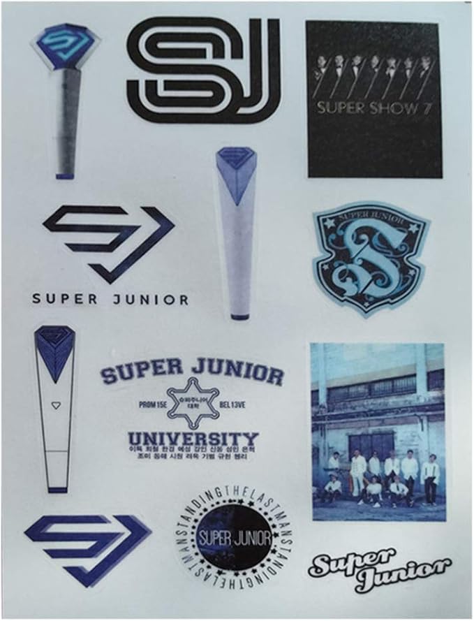 Amazon Co Jp Glorwefy Kpop 人気韓流グッズ Super Junior スーパージュニア 携帯電話のステッカー 手帳用シール ステッカー 透明 防水 Diy スマホ フォトステッカー 漫画 かわいい ノート ヘルメット スケートボード パソコン 応援グッズ ホーム キッチン