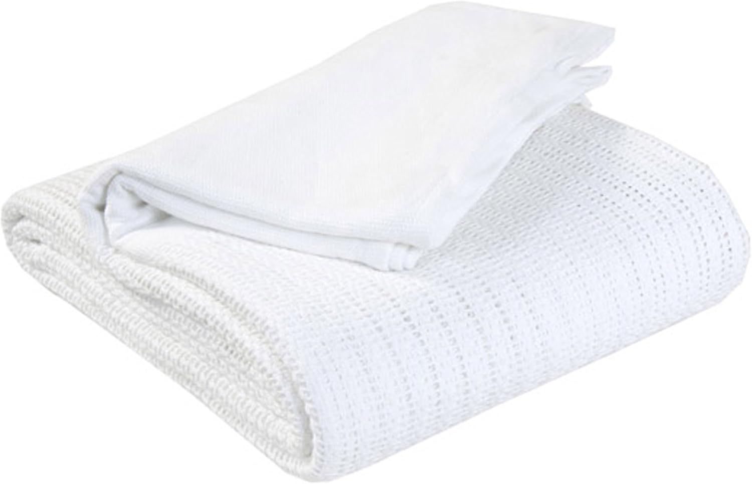 100 Pure Cotton Soft Hand Woven Leightweight Adult Cellular Blanket