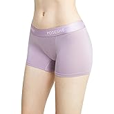 POSESHE Women's Boxer Briefs 3" Inseam, Ultra-soft MicroModal Anti-Chafing No-Roll Boyshorts Underwear S-5XL