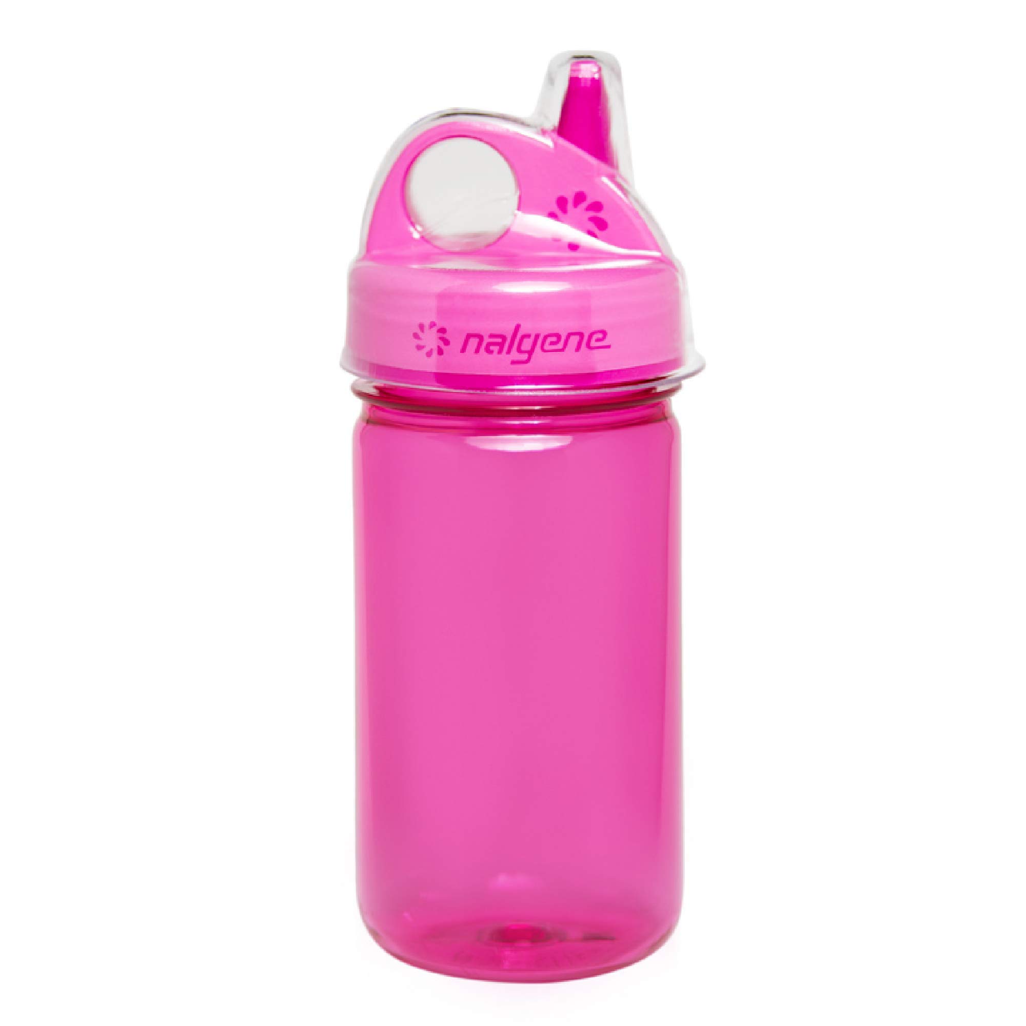 Nalgene Grip-N-Gulp Bottle with Cover, Pink, 12 oz (341910)