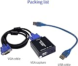 POMIACAM VGA Capture Card USB 2.0 Video Audio Converter HD 1080P Linux Android view 6