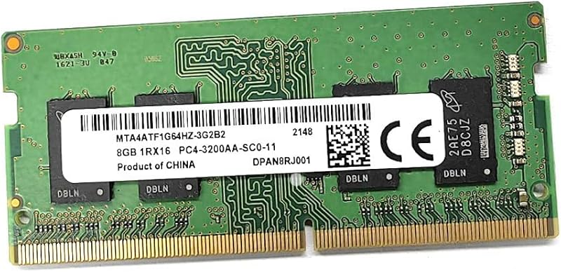 Evvmnaks DDR4 8GB 3200MHz SODIMM Laptop RAM PC4-25600 1.2V Memory 260-Pin