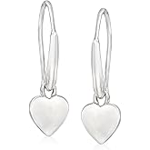Zina Sterling Silver Heart Drop Earrings