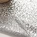 PONY DANCE Sequins Table Runner - Rectangular Sparkling Party/Wedding/Holiday Table Runners for Banquet Event Dinner Decoration Christmas Home Decor, 12 x 108 Inches, Silver
