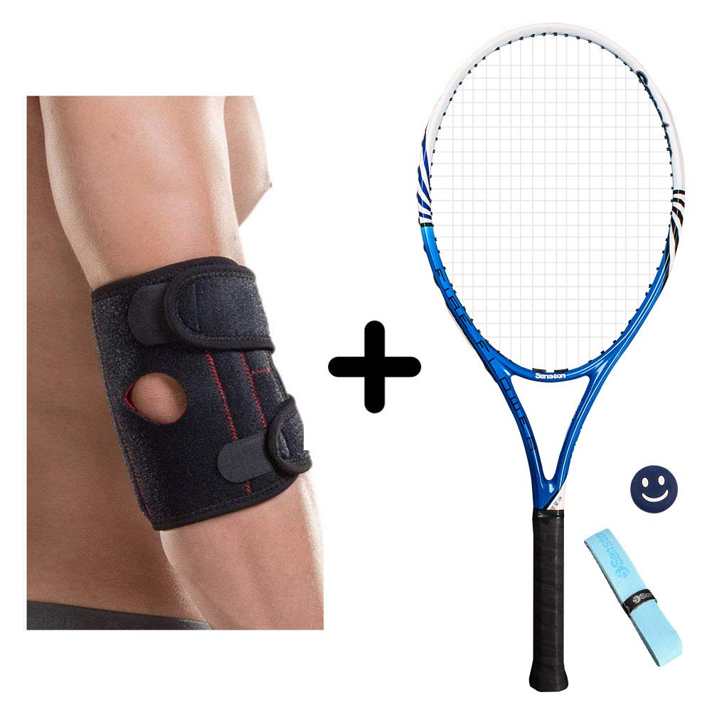 Senston 27 inch Tennis Racket Professional Tennis Racquet,Strung with Cover,Tennis Overgrip, Vibrati