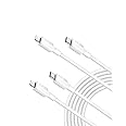 Anker USB C to Lightning Cable(10FT,2Pack,White), MFi Certified for iPhone 14 Series, and More(Charger Not Included)
