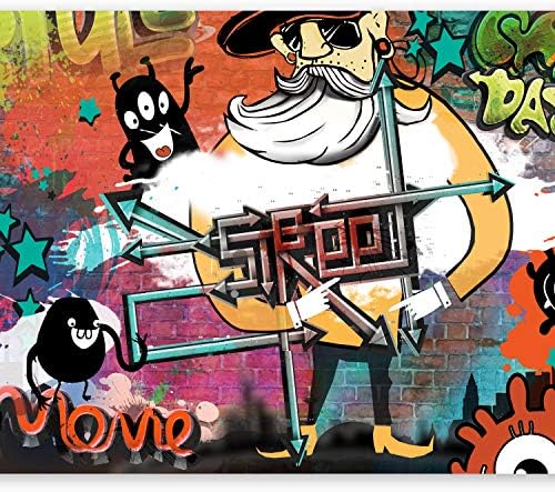 murando Photo Wallpaper 350x256 cm Non-Woven Premium Art Print Fleece Wall Mural Decoration Poster Picture Design Modern Graffiti 10110905-8