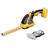 Cordless Hedge Trimmer Compatible with DEWALT 20V Battery, Tool Only | Electric Hedge Trimmer Cordless Grass Trimmer, Bush Trimmer Grass Shears Handheld for Yard, Garden, Lawn