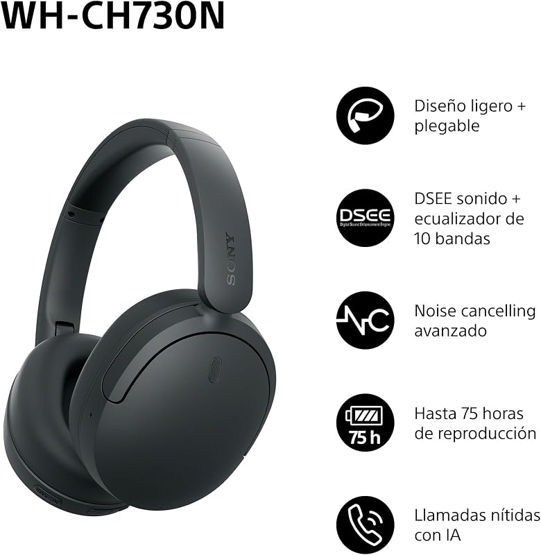 WH-CH730N Auriculares inalámbricos con cancelación de Ruido