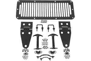 Rugged Ridge | Hood Kit, Black | 11201.01 | Fits 1976-1986 Jeep CJ; 1987-1995 Jeep Wrangler YJ