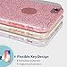 MILPROX Case Compatible with iPhone 6/6S, Bling Glitter Pretty Sparkle 3 Layer Hybrid Anti-Slick/Protective/Soft Slim TPU Case Compatible with iPhone 6s/6