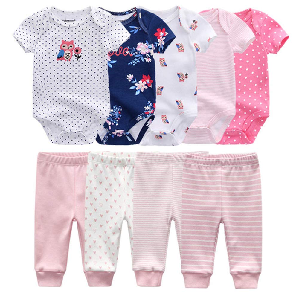 Baby Layette Set Baby Boys' 9-Piece Bodysuits Pants