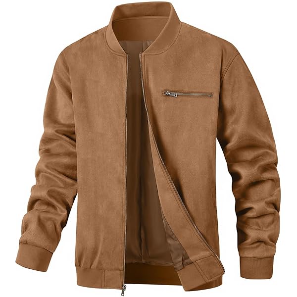 Mens Vintage Brown Distressed Pigskin Leather Casual Jacket