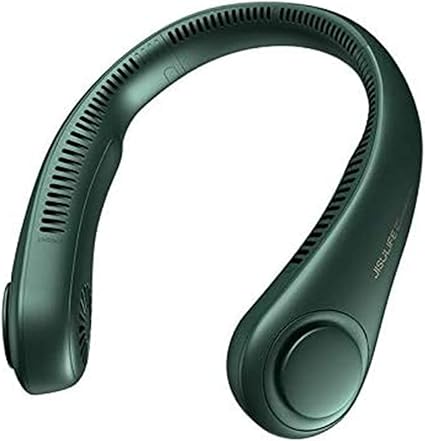 Amazon 新型ネッククーラー 首掛け 扇風機 携帯扇風機 超大容量 4000mah プレゼント 首掛け扇風機 携帯便利首掛けファン 羽無し 安全 ハネなし ポータブル Usb 充電式 ネックファン 熱中症対策 グリーン Nayo 携帯扇風機