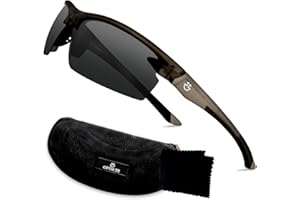 Optix 55 Polarized Sports Sunglasses for Men Women Cycling Running Fishing | UV Protection, Unbreakable