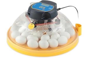 Brinsea Maxi II Eco Manual Egg Incubator with Electronic Temperature Control, Fan Assisted Air Circulation for Hatching 30 Chicken, Duck, or Other Eggs, Ideal for Beginners