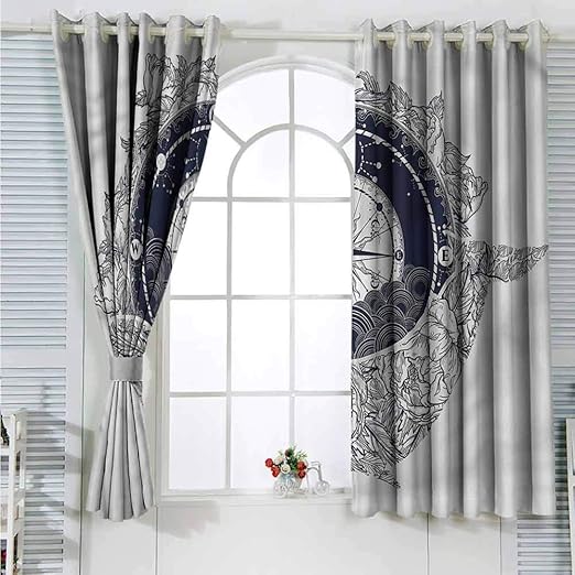Amazon Com Nautical Grommet Creative Blackout Curtains Antique