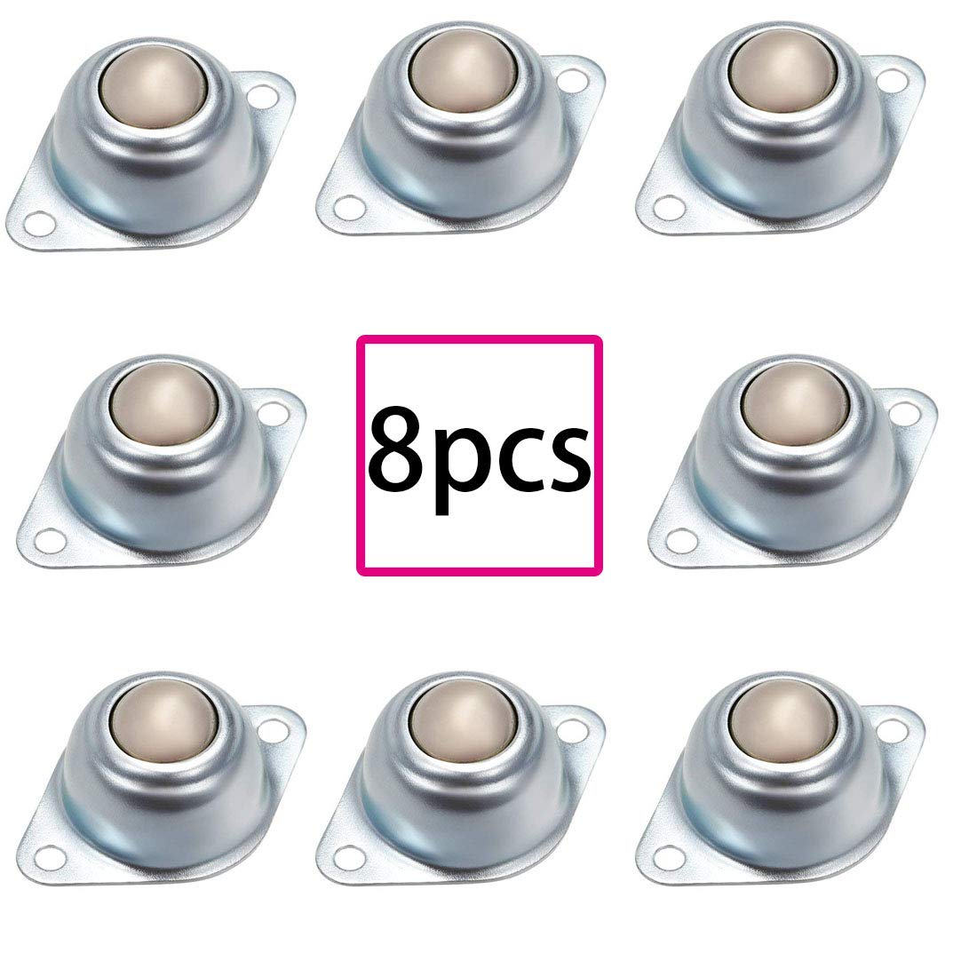 Ball Transfer Unit KangTeer 10pcs 5/8 Universal Base Metal Ball Bearing