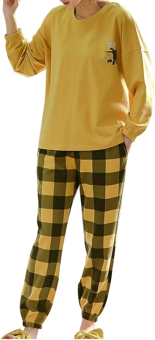 Conjunto de Pijamas para niñas Grandes con Estampado de Dibujos