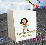 AK Gifts Superhero Party Bags Pack of 6 (Party Bag, Wonder Woman) (7 - 10 BUSINESS DAYS DELIVERY FROM UK)