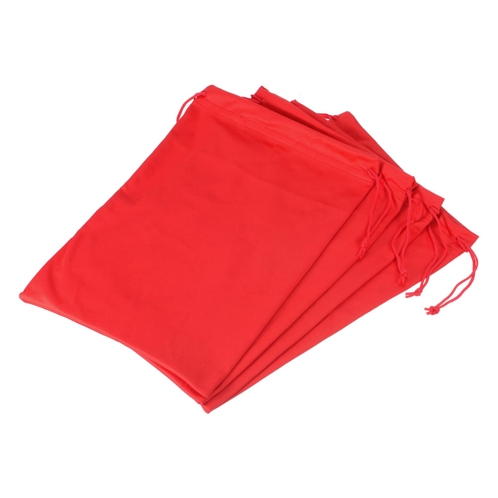 M METERXITY 4 Pack Ski Goggle Bag - Microfiber Snow Goggles Case Sleeve Drawstring Pouch Protection Bags, Apply to Goggles (7.1 x 10.6 Inch, Red)