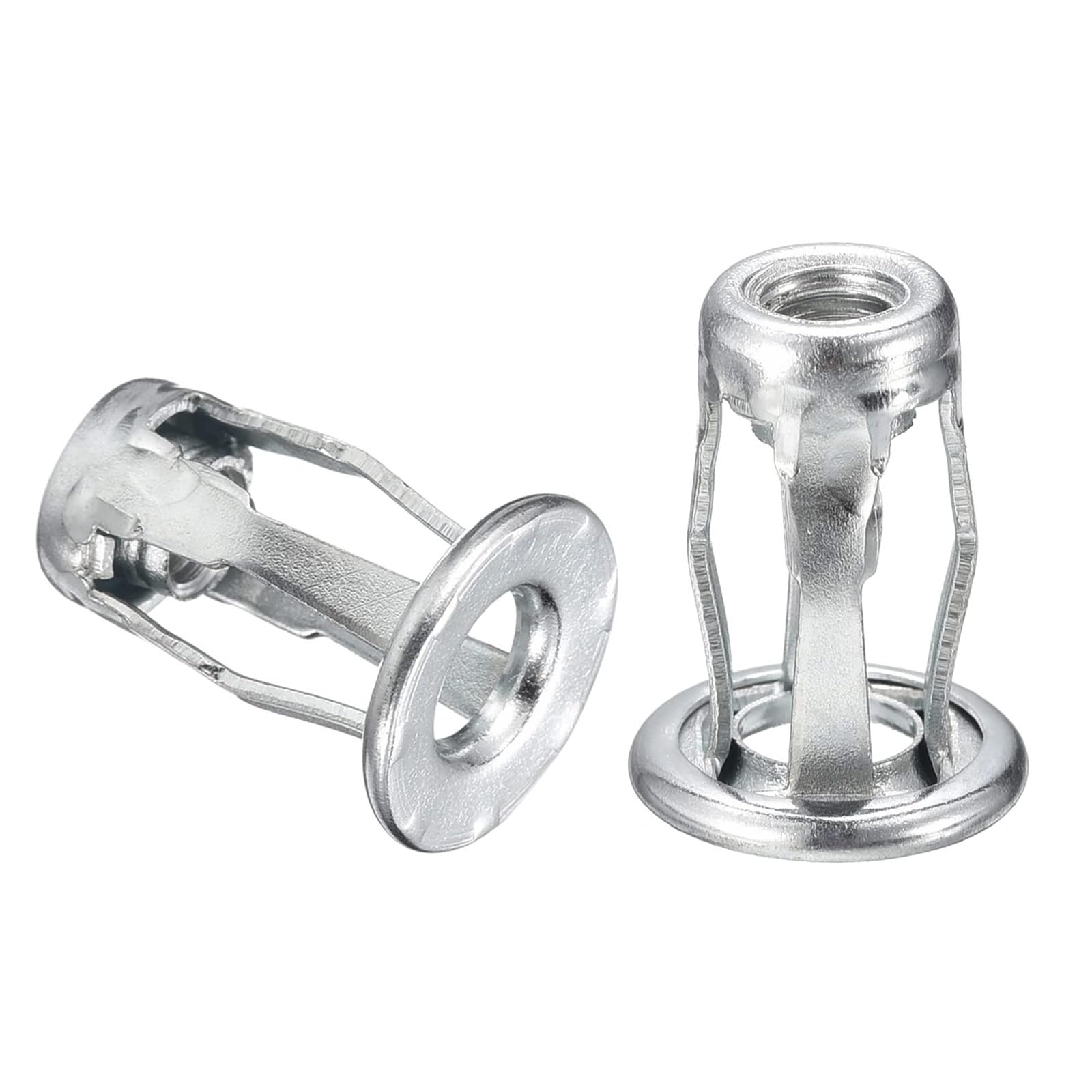 M5 Jack Nuts, 10pcs Threaded Insert Nut Carbon Steel Rivet Nuts for Thin Metal, 18.4mm Length
