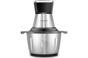 Meat Grinder Electric, AMZCHEF 500W Food Processor with Stainless Steel Bowl (8 Cup) & 2 Speed Modes, Meat Vegetable Chopper 